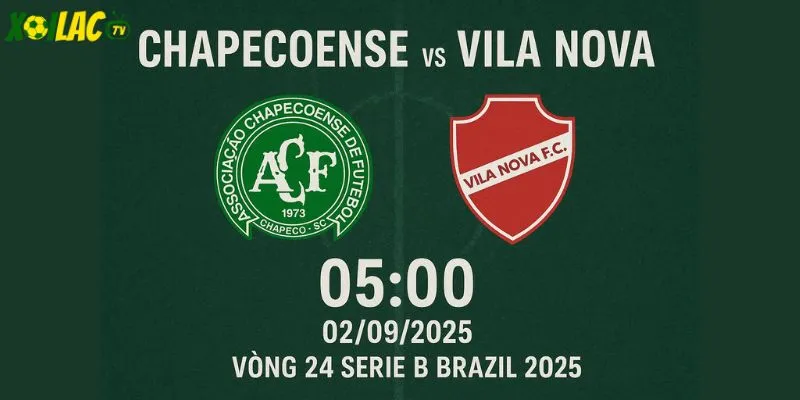 Chapecoense vs Vila Nova lúc 05h00 ngày 02/09/2025