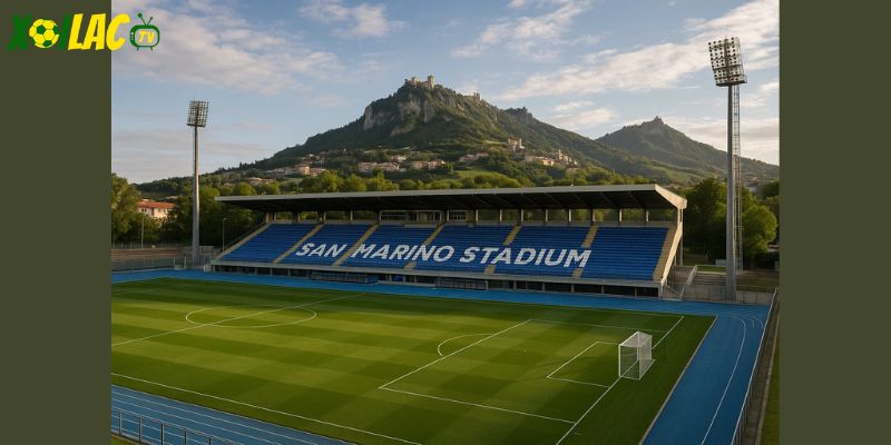 Serravalle là điểm tựa trong trận San Marino vs Bosnia.